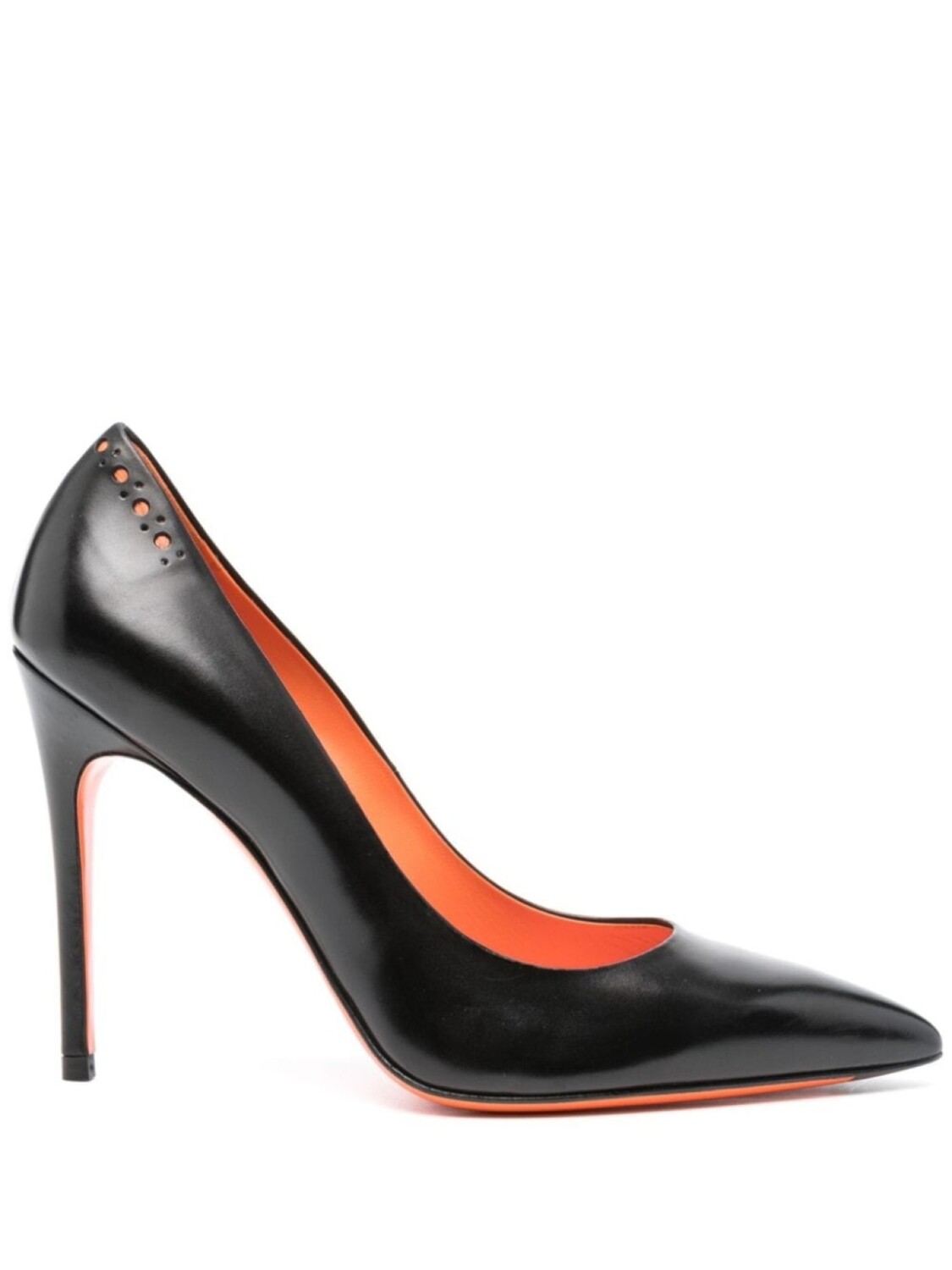 

Santoni туфли с заостренным носком, черный