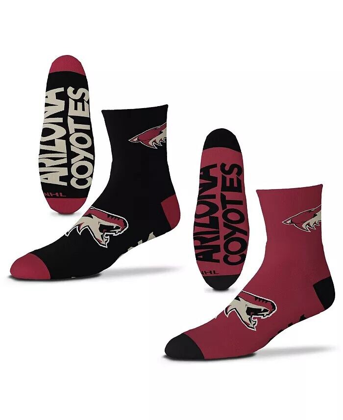 

Комплект мужских носков длиной в четверть длины Arizona Coyotes Team из двух пар For Bare Feet
