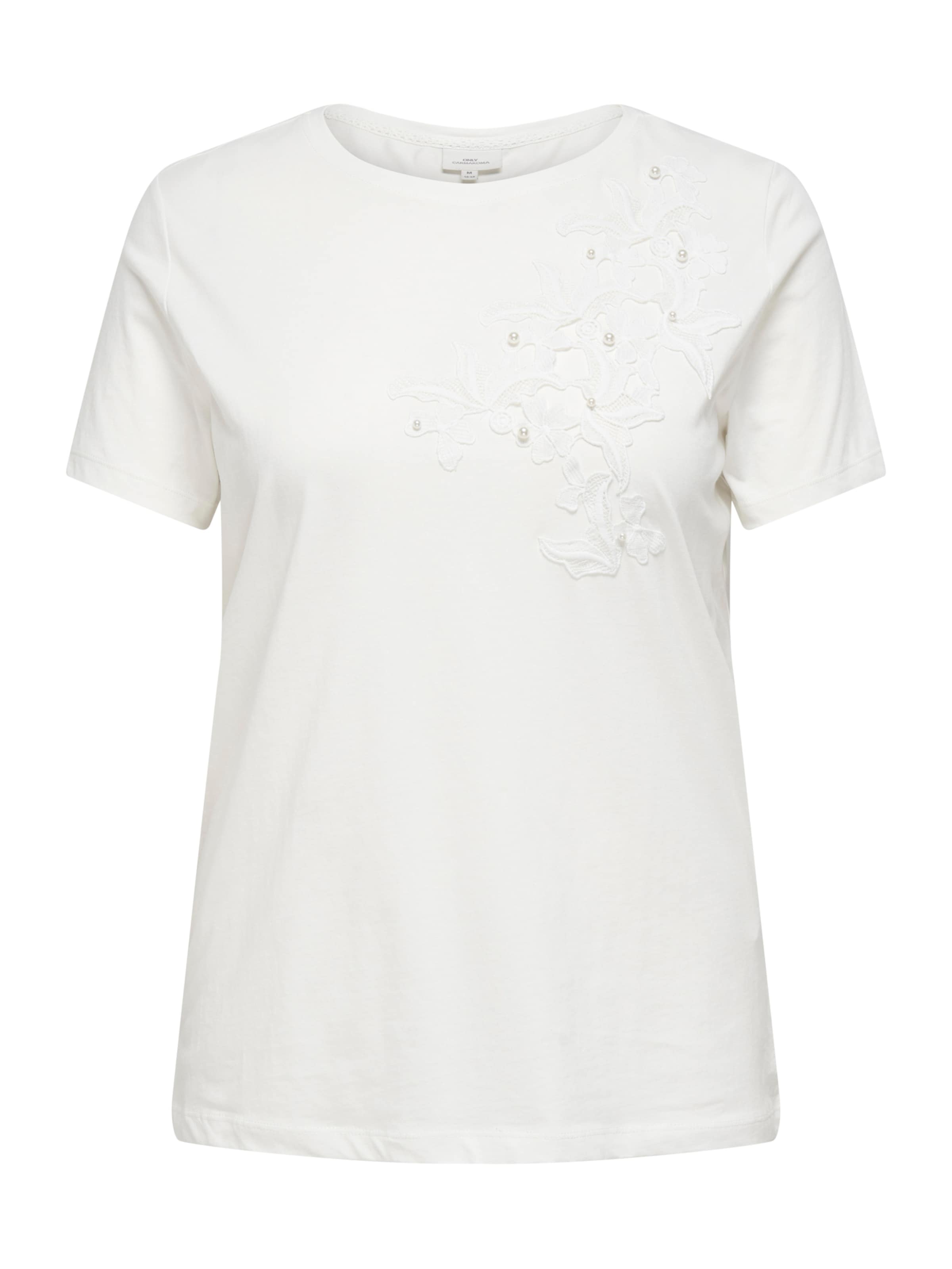 

ONLY Carmakoma Футболка 'CARDANIELLE' в белом цвете