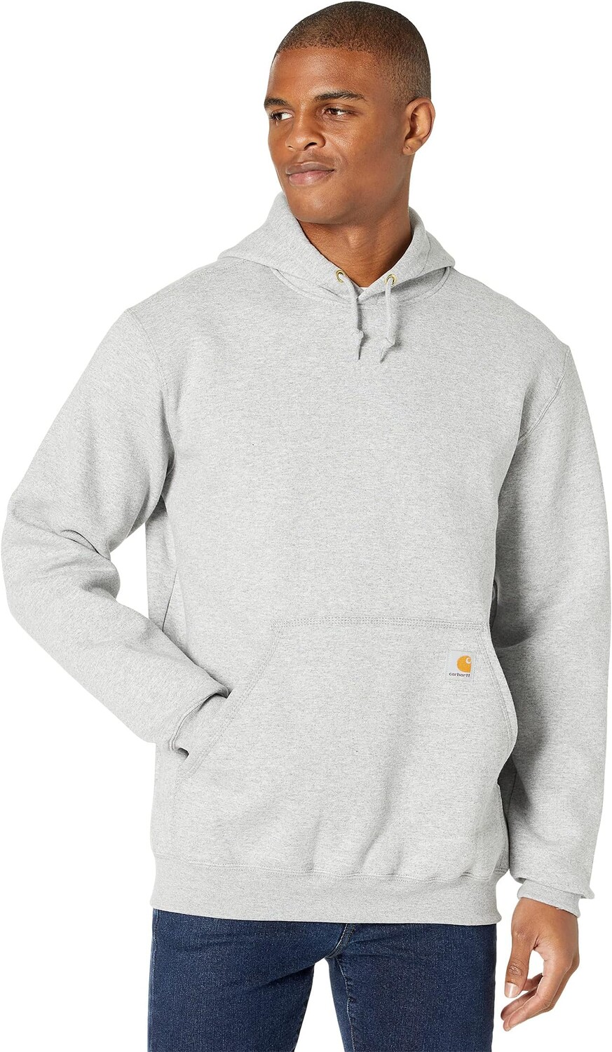 

Толстовка свободного кроя средней плотности Carhartt, цвет Heather Gray