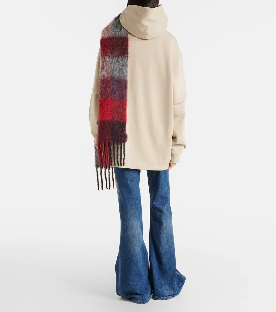 2025F джинсы-клеш с потертостями Acne Studios, синий — фото 3