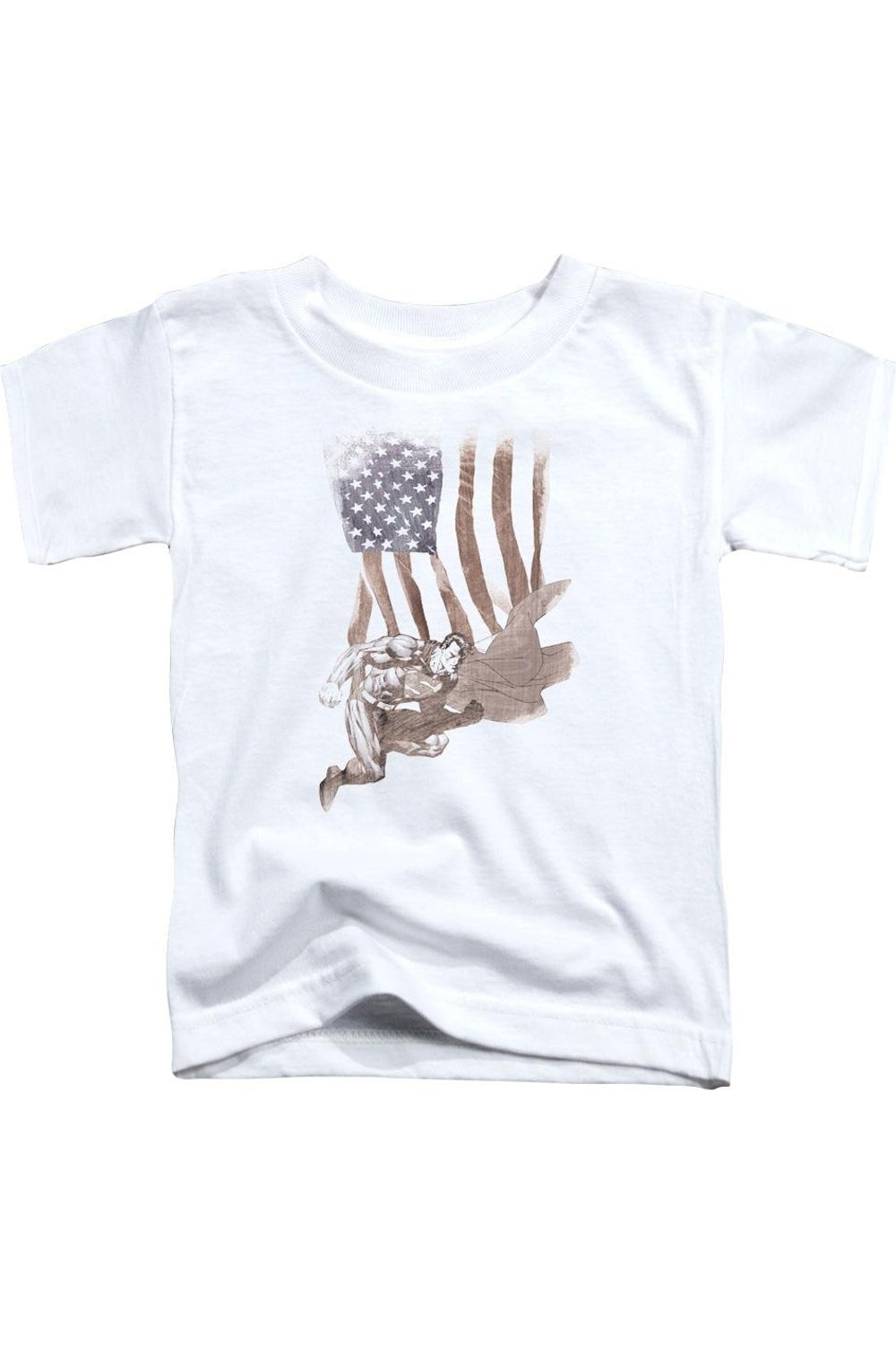 

Футболка с коротким рукавом Superman Super American для малышей Gildan, белый