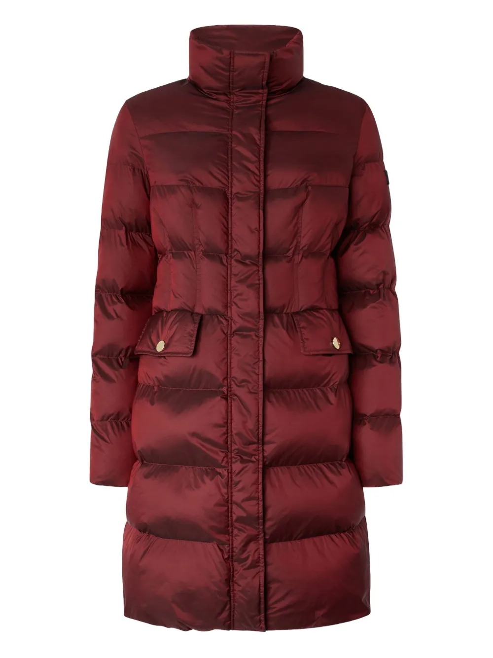 

Стеганое пальто с высоким воротником Pinko, красный