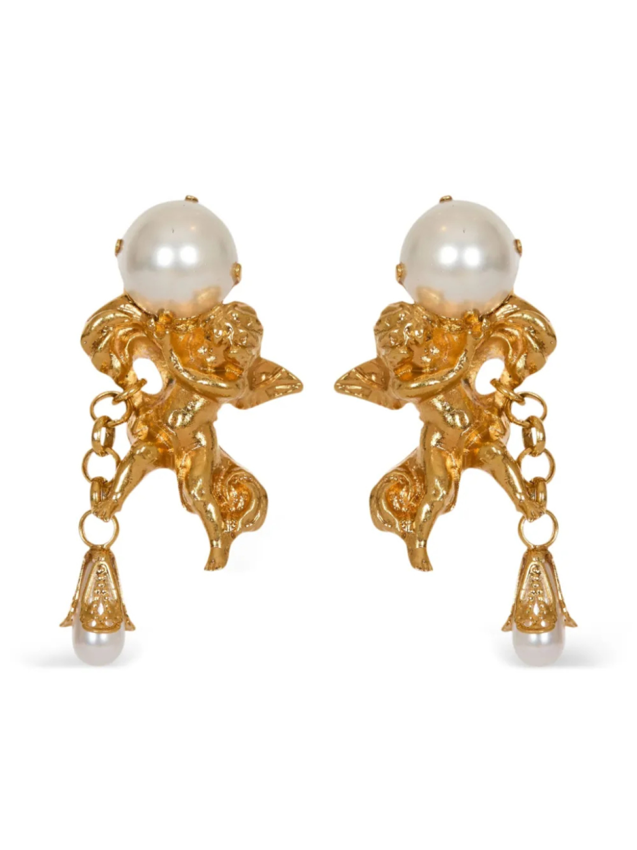

Balmain серьги Anges Baroque, золотой