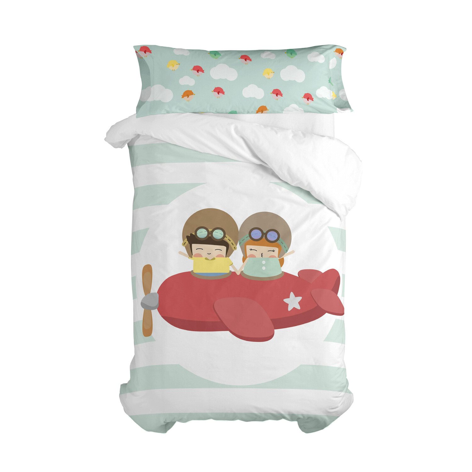 

Пододеяльник Happy Friday, 180x220 см, многоцветный