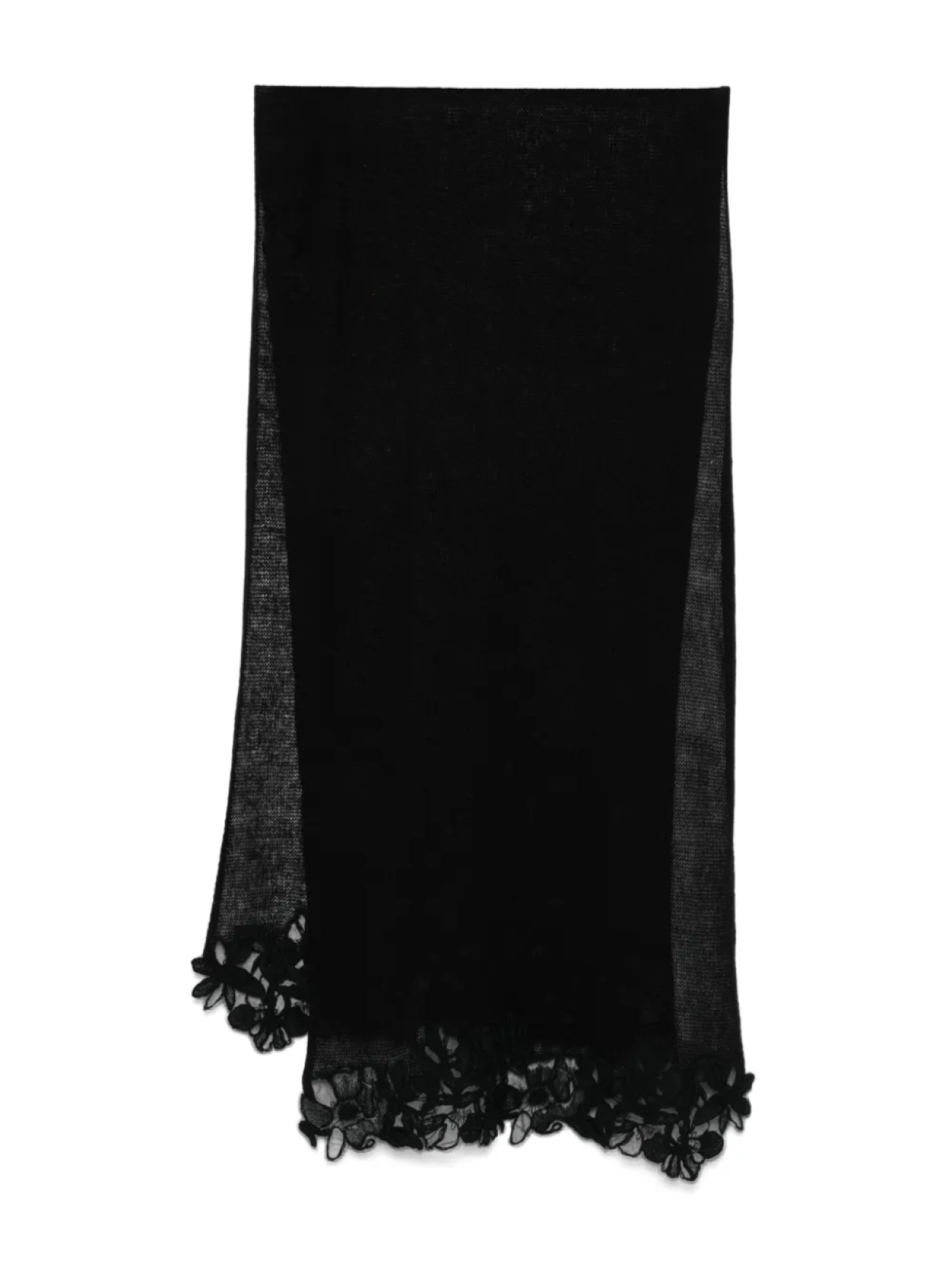 

Кашемировый шарф Ermanno Scervino, черный