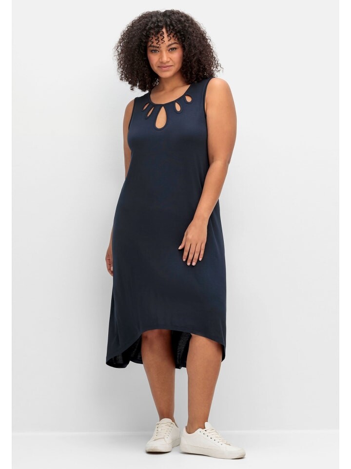

Длинное платье sheego Ärmelloses Jersey, цвет tiefblau