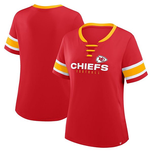 

Женская футболка Kansas City Chiefs Plus Size Red Zone Athena с V-образным вырезом и шнуровкой Fanatics, Красный, Женская футболка Kansas City Chiefs Plus Size Red Zone Athena с V-образным вырезом и шнуровкой Fanatics