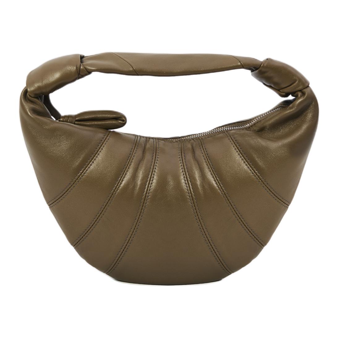 

Lemaire Сумка-круассан из зерненой кожи мини для женщин dark khaki