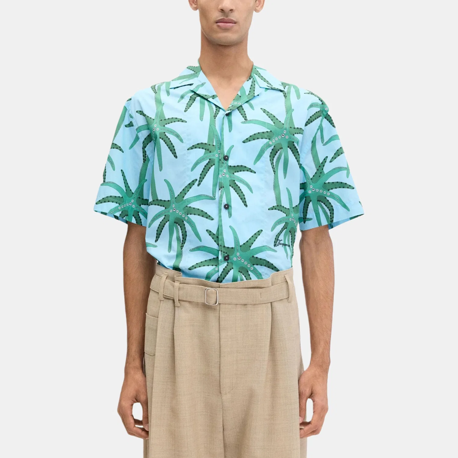 Джинсовая рубашка Jacquemus, Aqua Blue — фото 3