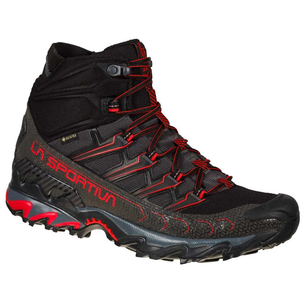 

Треккинговые ботинки La Sportiva Ultra Raptor II Mid Goretex, черный/красный