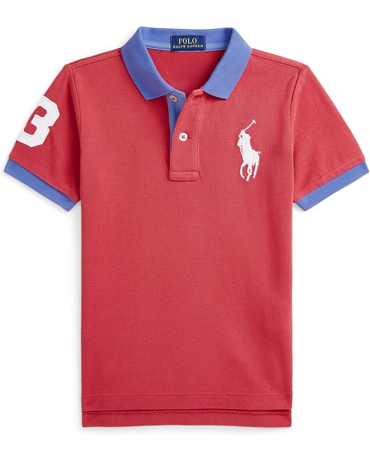 

Поло Polo Ralph Lauren Kids Big Pony Cotton Mesh Polo Shirt, цвет Nantucket Red/C1730
