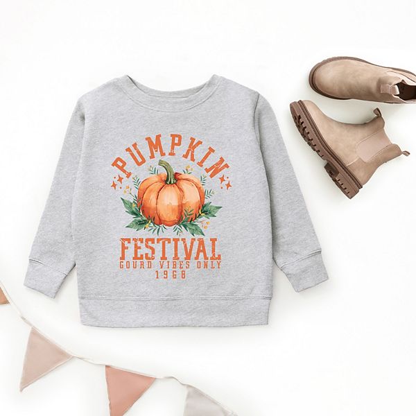 Свитшот Pumpkin festival gourd vibes The Juniper Shop, Heather Grey — фото 3