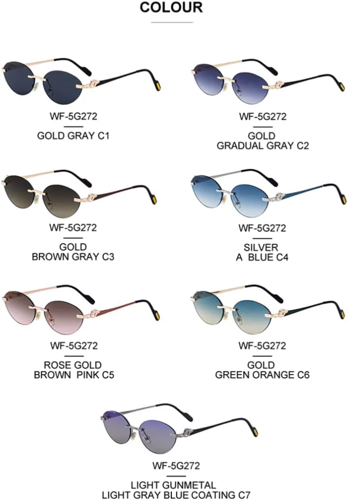 

Овальные солнцезащитные очки в стиле стимпанк в маленькой оправе для женщин, роскошные, винтажные, с защитой от УФ-излучения UV400 TOIPASTN, C6goldgreenorange