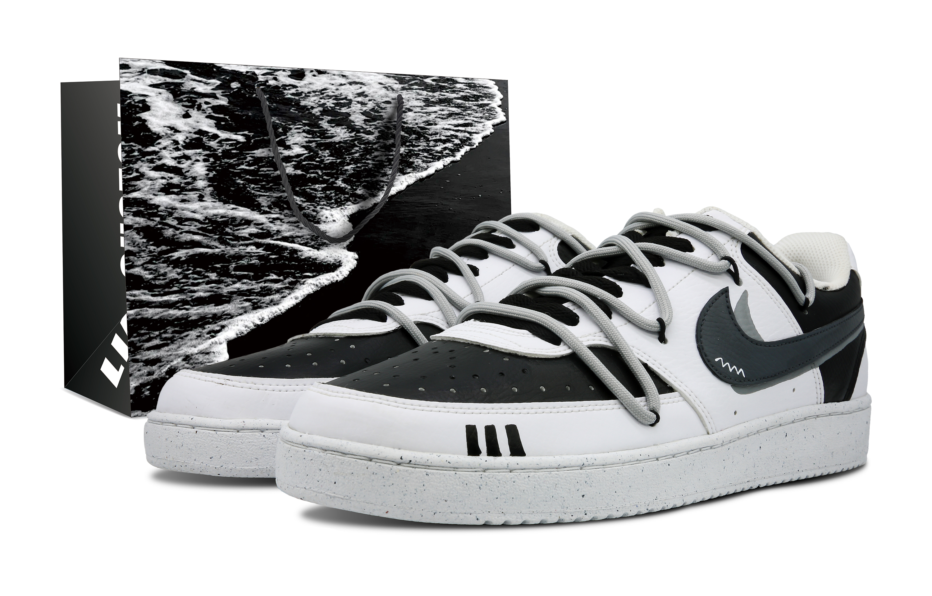 

Кроссовки Nike Court Vision 1 Skateboard Shoes Men Low-Top White, Белый, Кроссовки Nike Court Vision 1 Skateboard Shoes Men Low-Top White