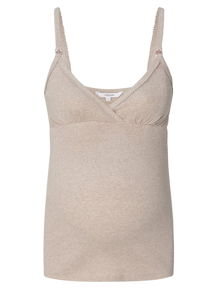 

Топ для кормления и сна Maja в цвете серо-коричневый меланж Noppies