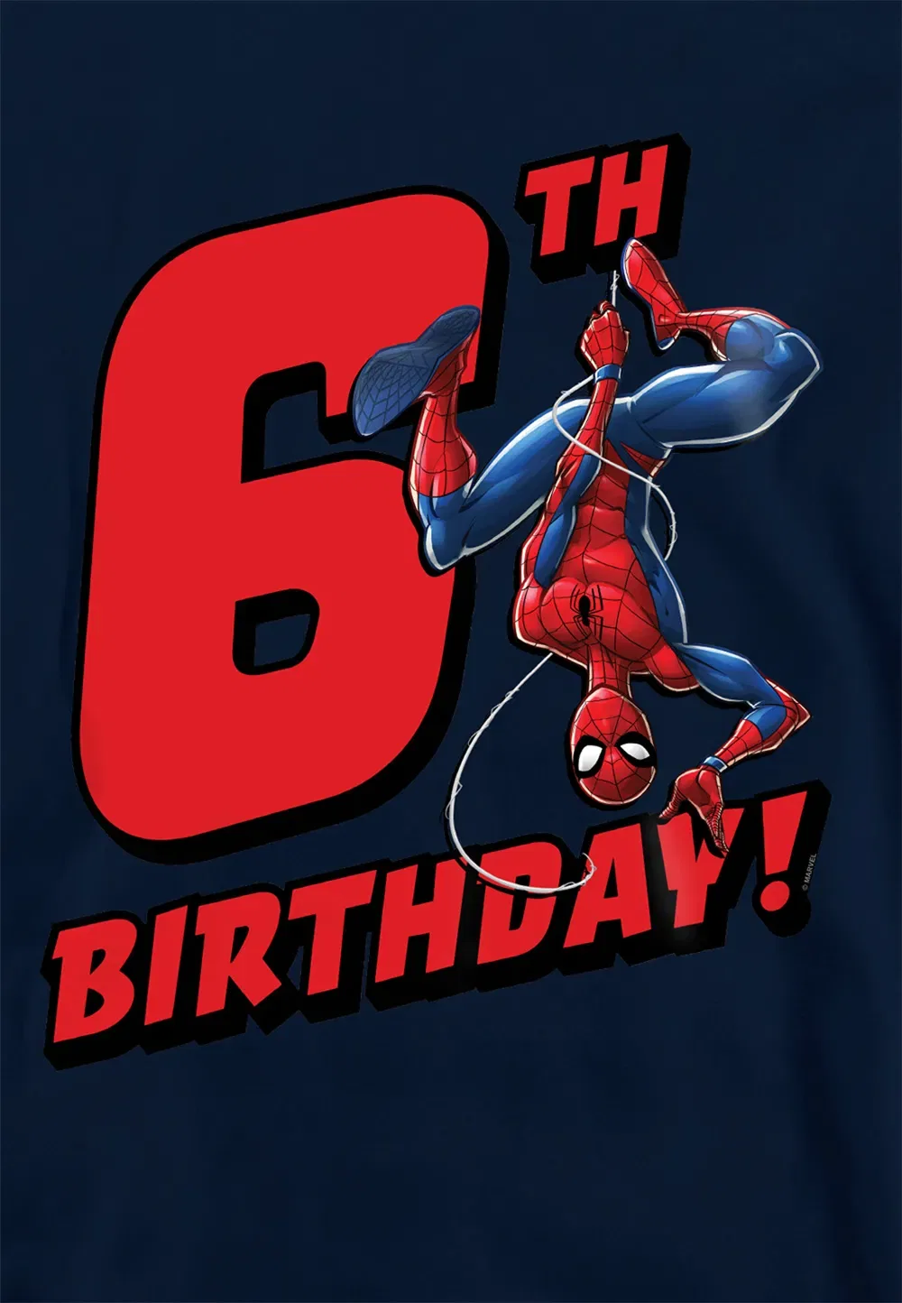 Детская худи с принтом Spiderman, унисекс, Marvel, темно-синий — фото 2