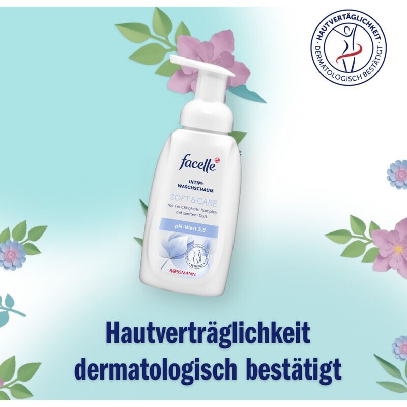 Мягкая и заботливая пенка для интимного мытья facelle, 250 ml — фото 4