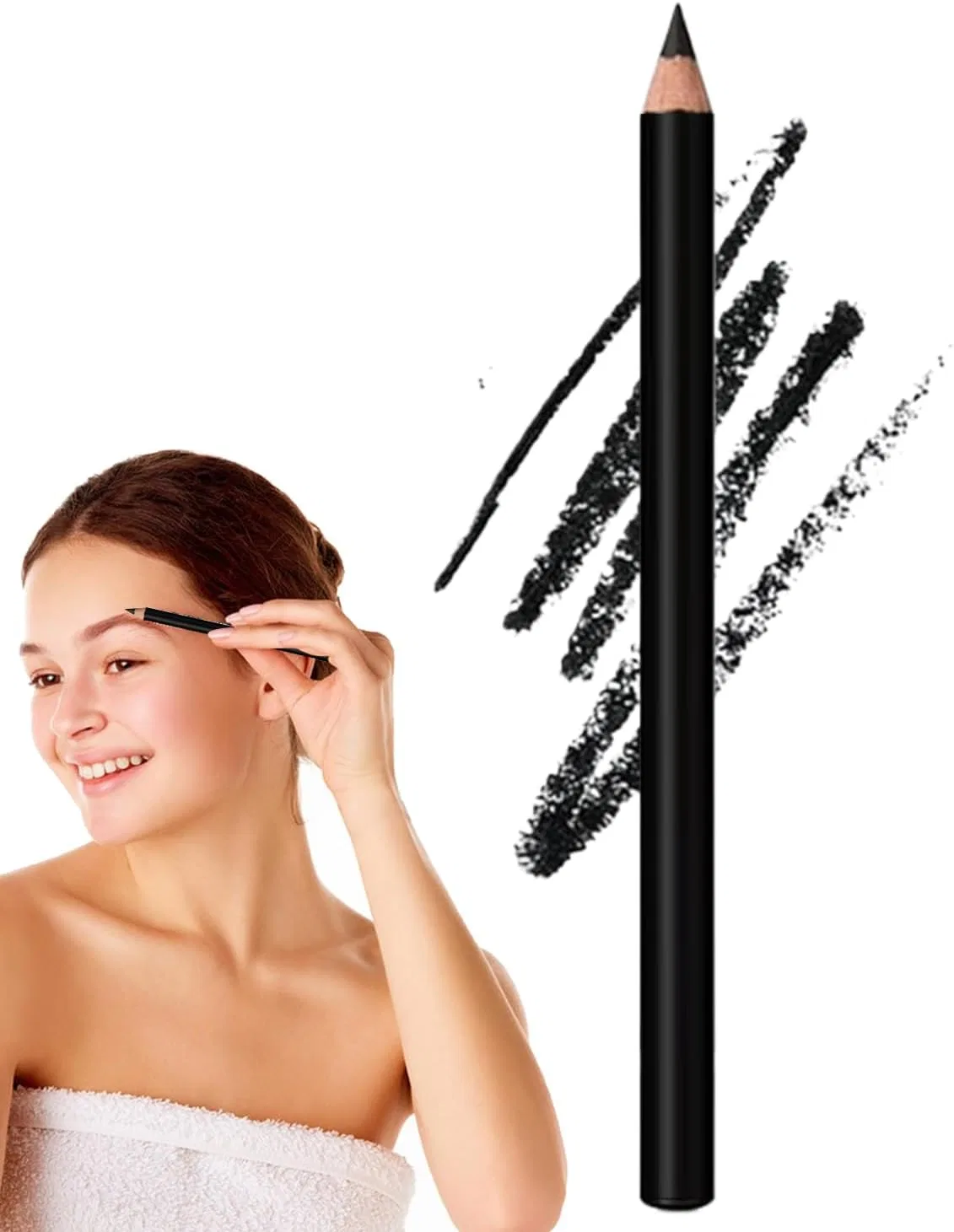 Подводка для глаз черная, No brand, 1 шт.