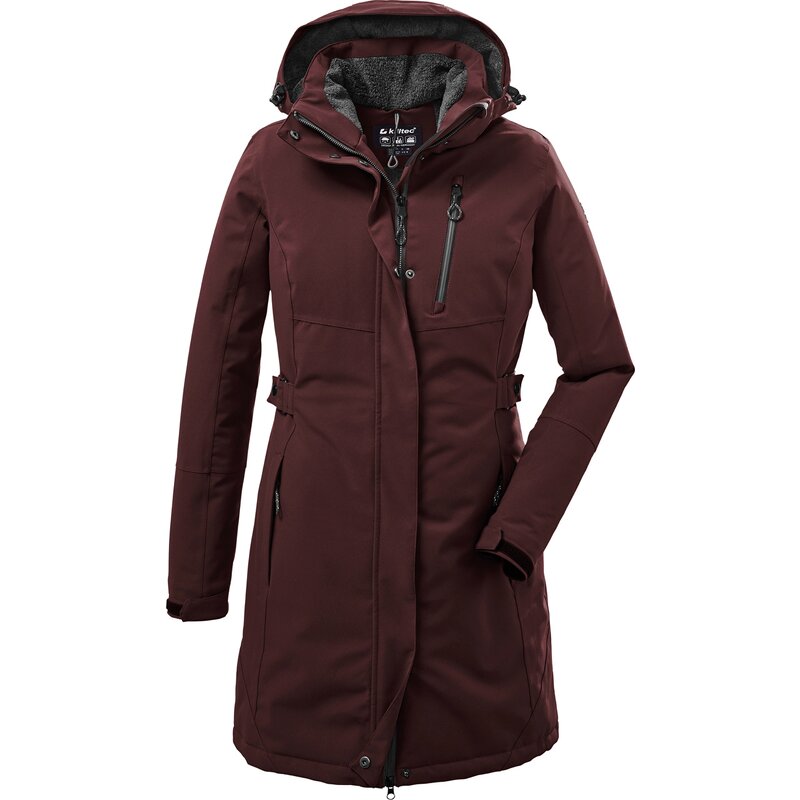 

Mantel kow 165 wmn prk Killtec, цвет dunkelweinrot