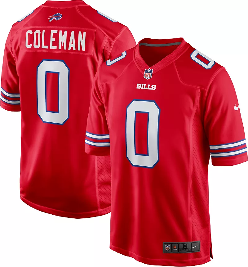 

Мужская футболка Nike Buffalo Bills Keon Coleman #0, 2-я альтернативная красная игровая майка