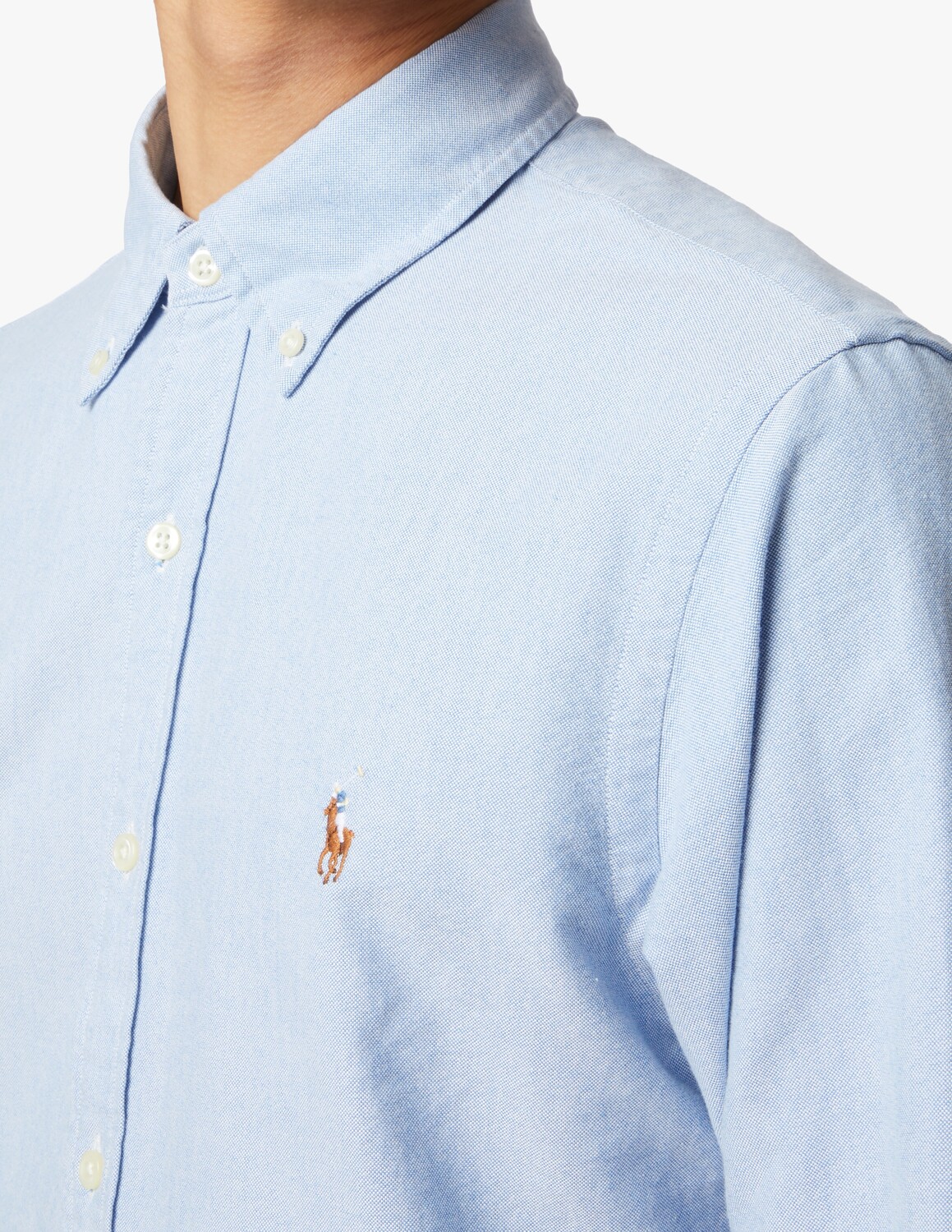 Спортивная оксфордская рубашка с длинными рукавами Ralph Lauren, цвет Bsr Blue — фото 4