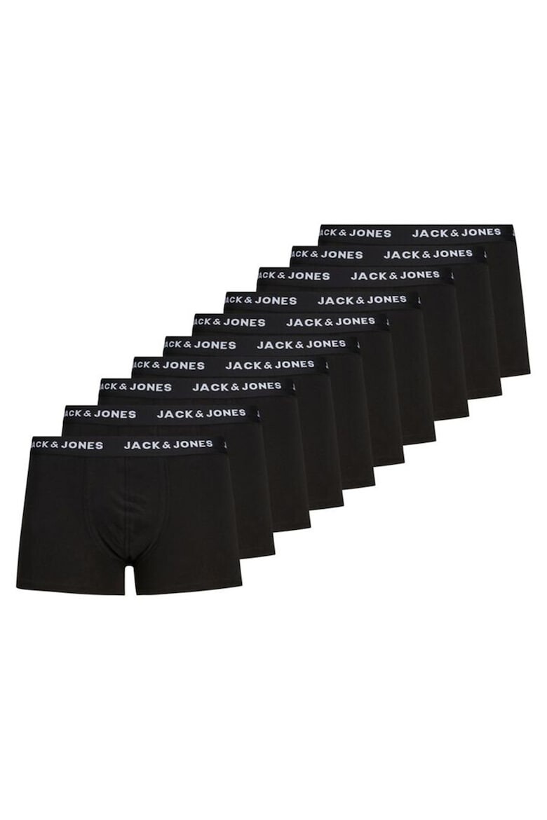 

Боксеры с логотипом на поясе - 10 пар Jack & Jones, черный