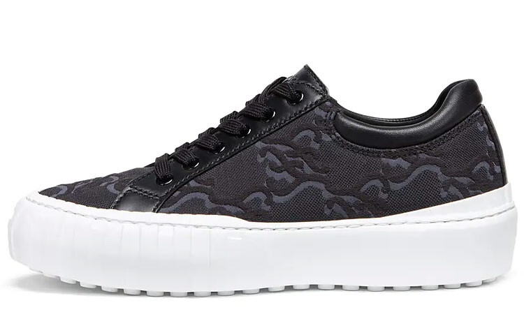 Кроссовки Fendi Womens Force Platform Calligraphy, черный