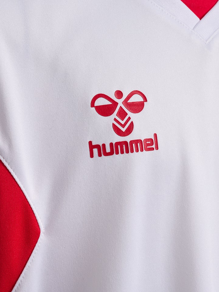Hummel Детская футболка Hmlauthentic белого/красного цвета — фото 3