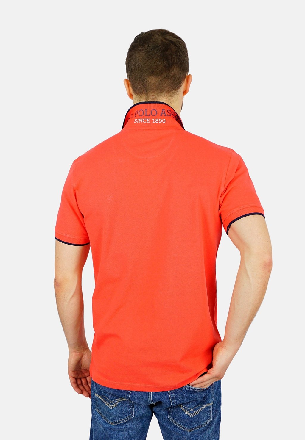 Поло SHORTSLEEVE FASHION U.S. Polo Assn., светло-красный — фото 3