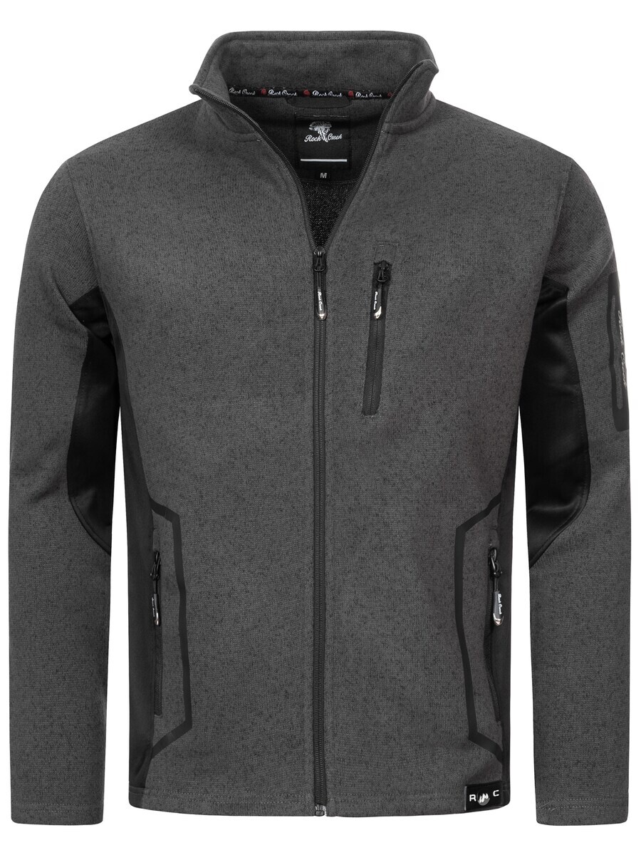 

Флисовая куртка Rock Creek Fleece Jacket, цвет dark grey/mottled grey, Серый, Флисовая куртка Rock Creek Fleece Jacket, цвет dark grey/mottled grey