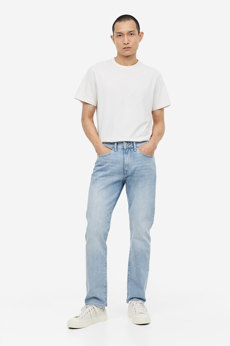 

Прямые джинсы стандартного кроя H&M, синий