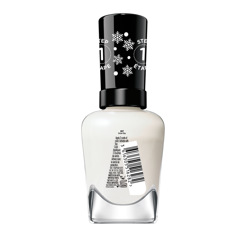 Лак для ногтей Miracle gel holiday esmalte de uñas Sally Hansen, цвет 917-Holiday Snow Day, 9,17 мл. — фото 2