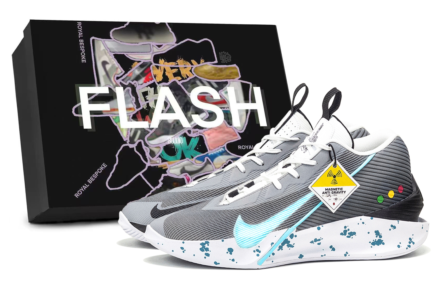 

Nike G.T. Jump Academy Future Technology, коробка в комплекте, высокие баскетбольные кроссовки мужские blue gray