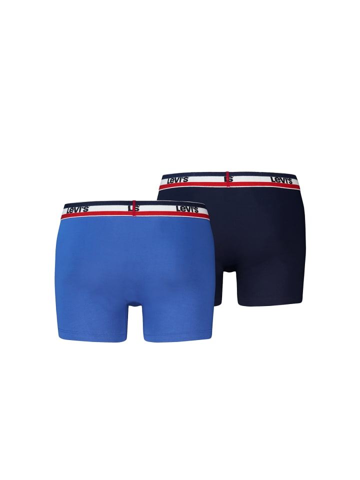 Levi´s Боксерские шорты LEVIS MEN REPEAT SPW LOGO BOXER BRIEF 2P в темно-синем цвете — фото 2