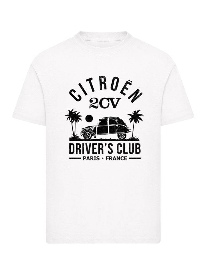

Футболка Citroën 2CV Driver's Club Black Beach белого цвета F4NT4STIC, Белый, Футболка Citroën 2CV Driver's Club Black Beach белого цвета F4NT4STIC