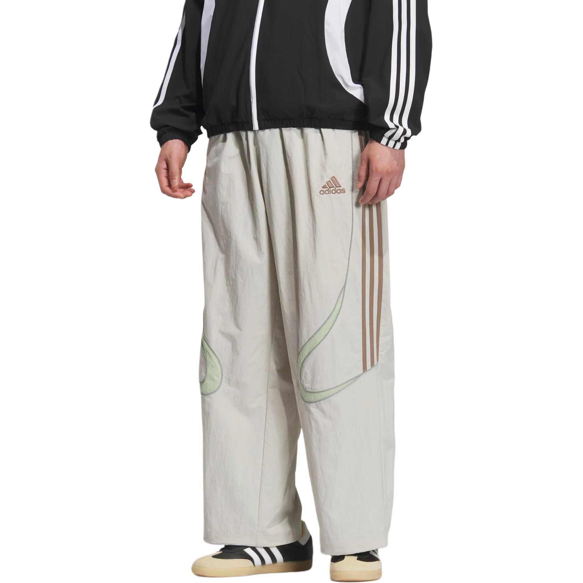 Брюки спортивные SS25 Teamgeist Adidas Originals, коричневый/желтый — фото 2