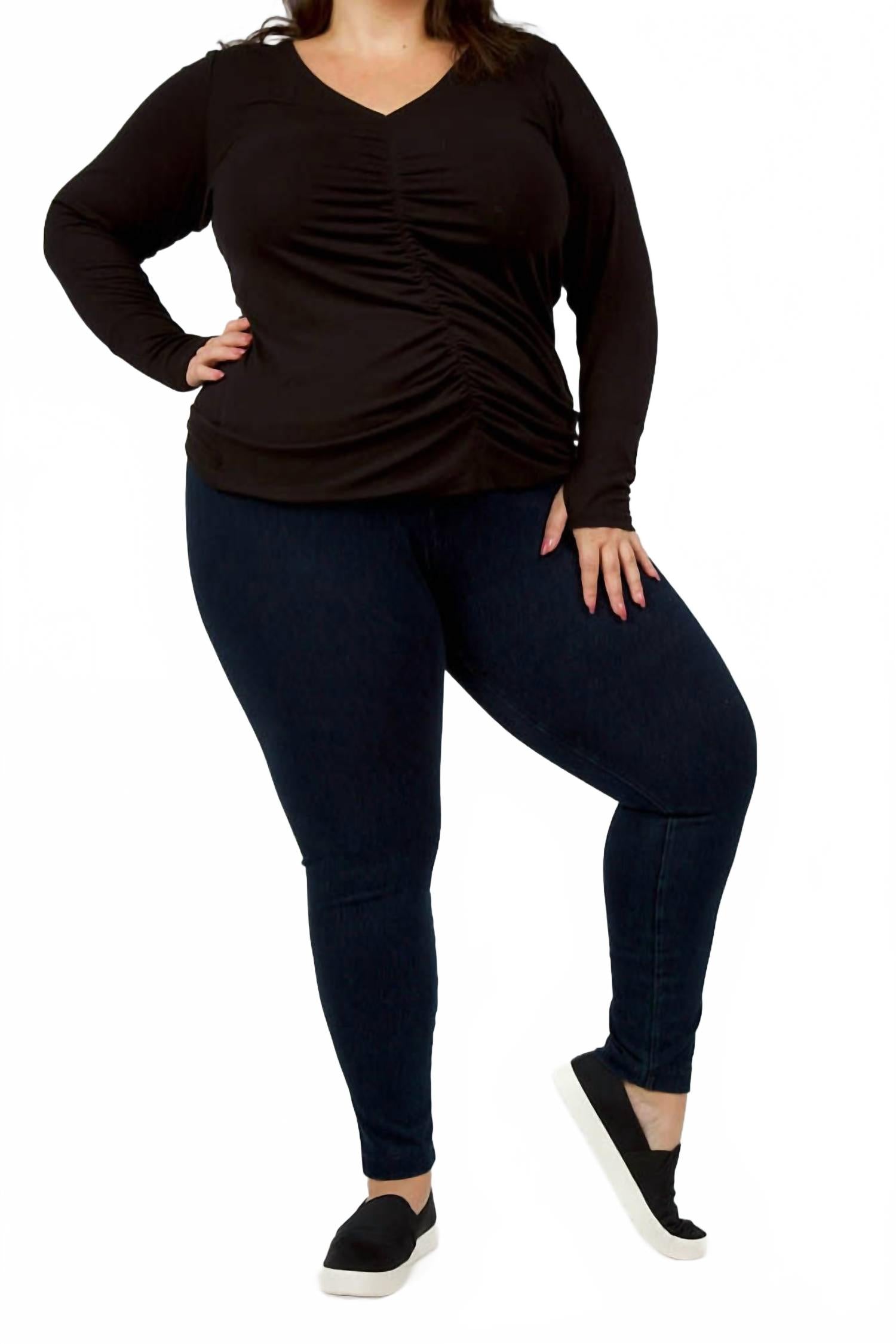 

Джинговые леггинсы цвета индиго Lysse