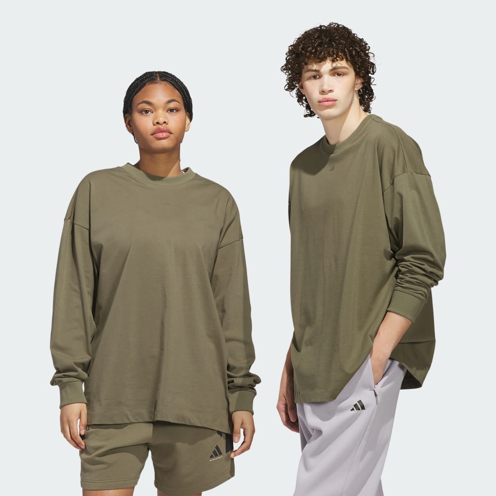 

Спортивная футболка Adidas Basketball Long Sleeve Tee (Gender Neutral), цвет Olive Strata