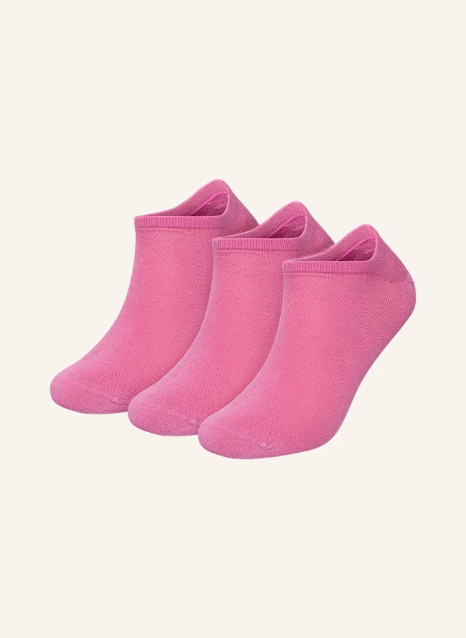 

Комплект из 3 носков-кроссовок one color shorties Dillysocks, розовый