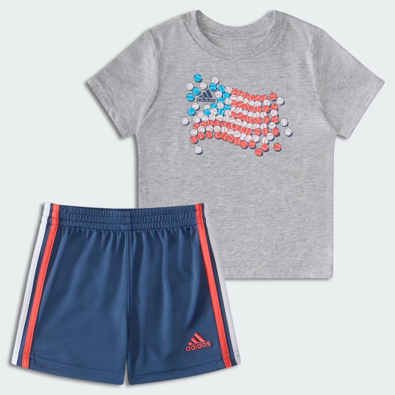 

Короткий комплект цветной футболки gfx ctn Adidas, Medium Grey Heather