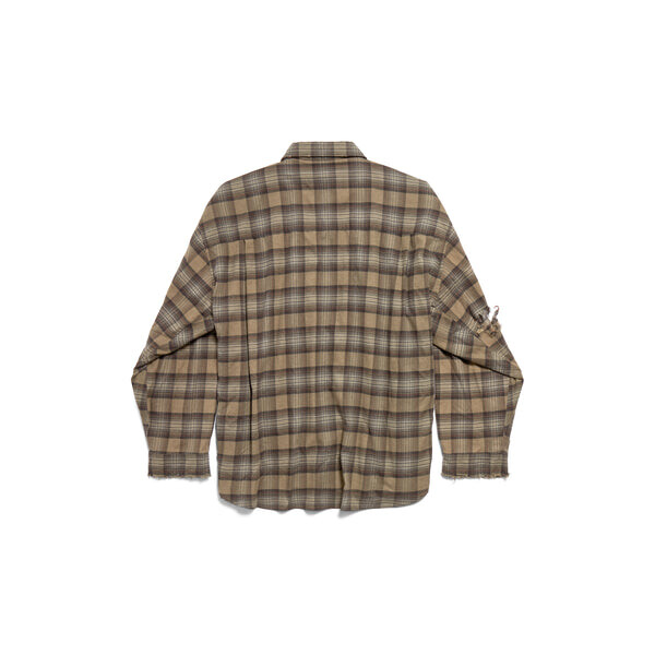 Рубашка paris liberty layered shirt oversized 'dark green' Balenciaga, зеленый — фото 2