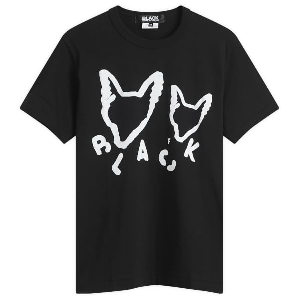 

Футболка с принтом лисы X filip pagwski Comme Des Garçons Black, черный