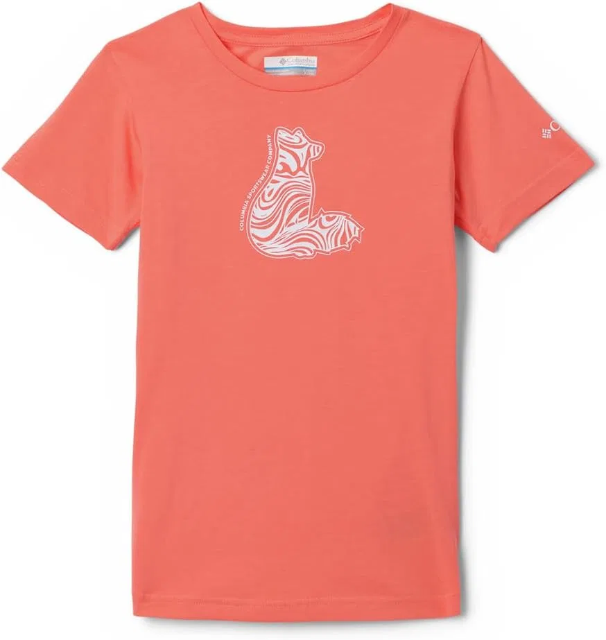 Футболка детская Columbia Hot Coral/Foxy Swirl