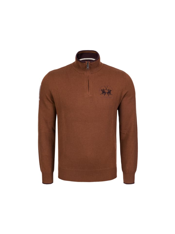 

La Martina Пуловер MBS314 оранжевого цвета