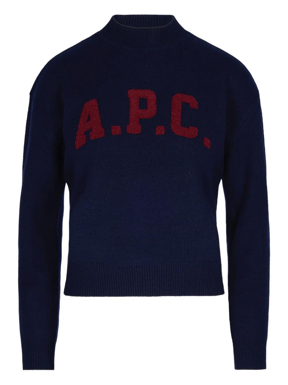 

Водолазка с вышитым логотипом A.P.C., синий