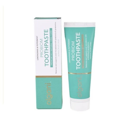 

Ольгани Пробиом, Лемонграсс и Мята, зубная паста с пробиотиками и пребиотиками, 75 мл, OLGANI