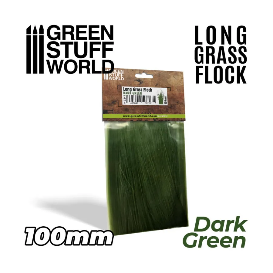 

Темно-зеленый (100 мм), Terrain - Long Grass Flock (Green Stuff World)