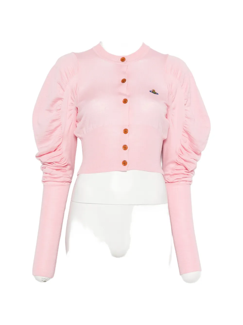 

Кардиган с пуговицами и рукавами-фонариками Vivienne Westwood, розовый