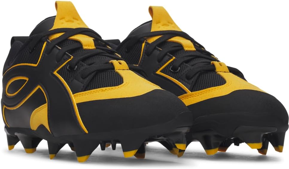Бейсбольные бутсы Yard Icon TPU Under Armour, (002) Black/Black/Campus Gold — фото 2